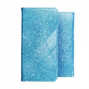 Husă Samsung Galaxy S21 Shining Case Book tip carte, Albastru