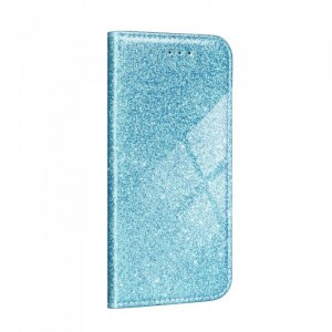 Husă Samsung Galaxy S21 Shining Case Book tip carte, Albastru
