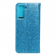 Husă Samsung Galaxy S21 Shining Case Book tip carte, Albastru