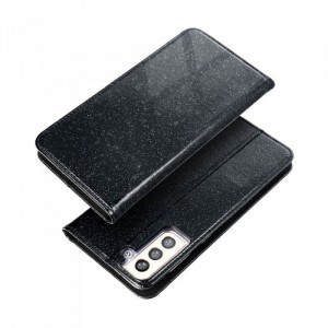 Husă Samsung Galaxy S21 Shining Case Book tip carte, Negru
