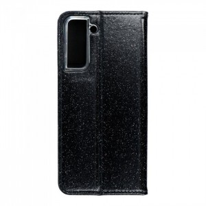 Husă Samsung Galaxy S21 Shining Case Book tip carte, Negru