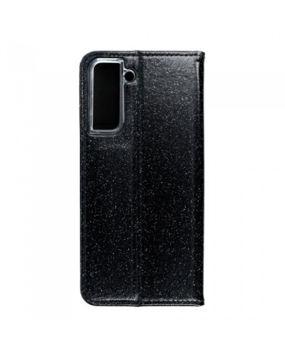 Husă Samsung Galaxy S21 Shining Case Book tip carte, Negru