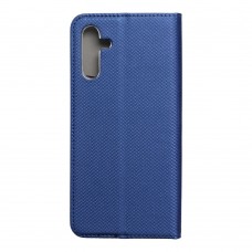 Husă Samsung Galaxy A14 4G / 5G Smart Book Case Tip Carte cu Magnet și Buzunar Card - Albastru