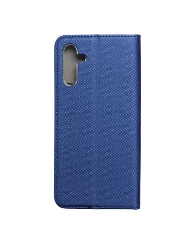 Husă Samsung Galaxy A14 4G / 5G Smart Book Case Tip Carte cu Magnet și Buzunar Card - Albastru