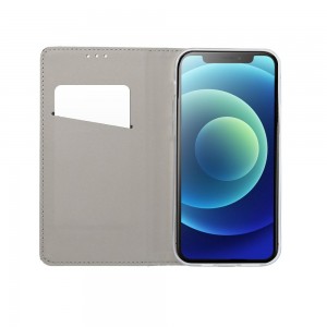 Husă Samsung Galaxy A14 4G / 5G Smart Book Case Tip Carte cu Magnet și Buzunar Card - Albastru