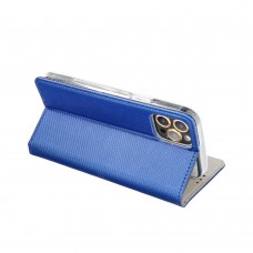 Husă Samsung Galaxy A14 4G / 5G Smart Book Case Tip Carte cu Magnet și Buzunar Card - Albastru