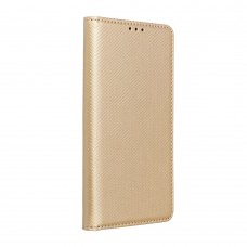 Husă Samsung Galaxy A14 4G / 5G Smart Book Case Tip Carte cu Magnet și Buzunar Card - Auriu