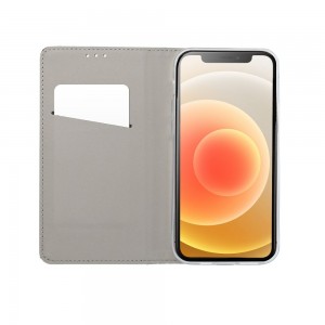 Husă Samsung Galaxy A14 4G / 5G Smart Book Case Tip Carte cu Magnet și Buzunar Card - Auriu