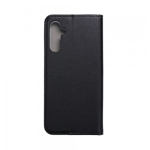 Husă Samsung Galaxy A14 4G / 5G Smart Book Case Tip Carte cu Magnet și Buzunar Card - Negru