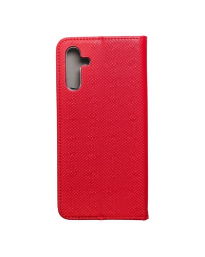 Husă Samsung Galaxy A14 4G / 5G Smart Book Case Tip Carte cu Magnet și Buzunar Card - Roșu Husă Samsung Galaxy A14 4G / 5G Smart Book Case Tip Carte cu Magnet și Buzunar Card - Roșu