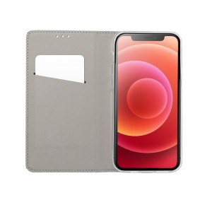 Husă Samsung Galaxy A14 4G / 5G Smart Book Case Tip Carte cu Magnet și Buzunar Card - Roșu