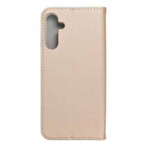 Husă Samsung Galaxy A15 Smart Case Book tip carte, Auriu
