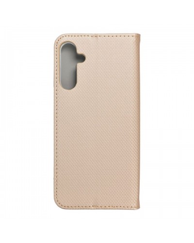 Husă Samsung Galaxy A15 Smart Case Book tip carte, Auriu