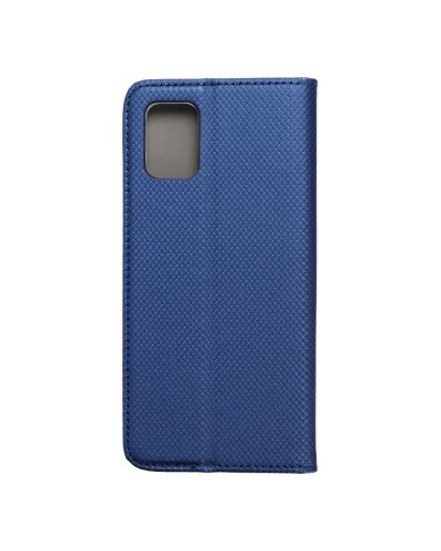 Husă Samsung Galaxy A51 Smart Book Case tip carte, Albastru