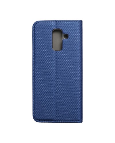 Husă Samsung Galaxy A6 Plus 2018 Smart Book Case tip carte, Albastru