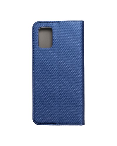 Husă Samsung Galaxy A71 Smart Book Case tip carte, Albastru