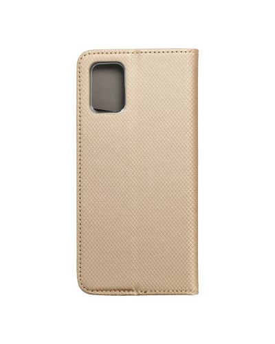Husă Samsung Galaxy A71 Smart Book Case tip carte, Auriu Husă Samsung Galaxy A71 Smart Book Case tip carte, Auriu