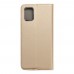 Husă Samsung Galaxy A71 Smart Book Case tip carte, Auriu