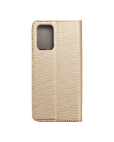 Husă Samsung Galaxy A72 Smart Book Case tip carte, Auriu