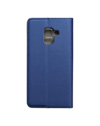Husă Samsung Galaxy A8 2018 Smart Book Case tip carte, Albastru Husă Samsung Galaxy A8 2018 Smart Book Case tip carte, Albastru