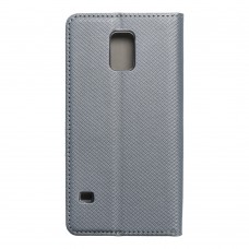 Husă Samsung Galaxy S5 Smart Book Case tip carte, Gri