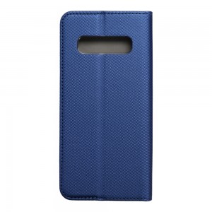 Husă Samsung Galaxy S10 Plus Smart Book Case tip carte, Albastru