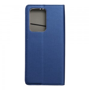Husă Samsung Galaxy S20 Ultra Smart Book Case tip carte, Albastru