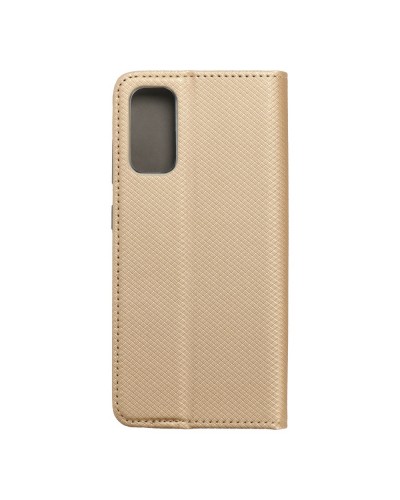 Husă Samsung Galaxy S20 Smart Book Case tip carte, Auriu