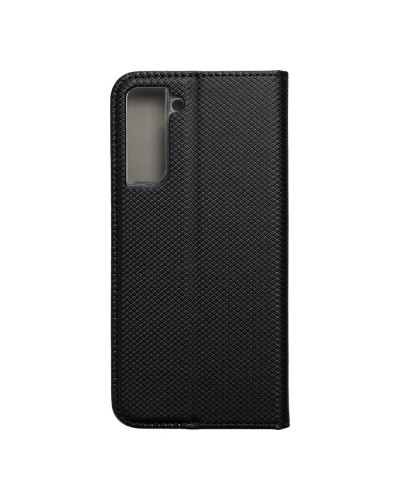 Husă Samsung Galaxy S21 Smart Book Case tip carte, Negru