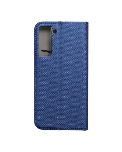 Husă Samsung Galaxy S21 Smart Book Case tip carte, Albastru