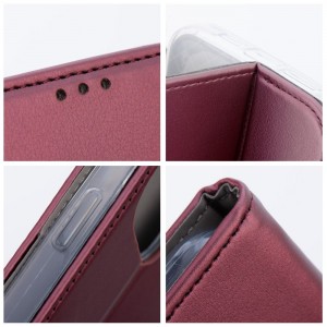 Husă Samsung Galaxy A13 5G / A04s Smart Magnet Book tip carte, Visiniu