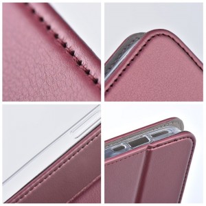 Husă Samsung Galaxy A13 5G / A04s Smart Magnet Book tip carte, Visiniu
