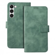 Husa tip carte Samsung Galaxy S23 Plus MANGUSTA Soft Leather Book cu inchidere magnetica - Verde