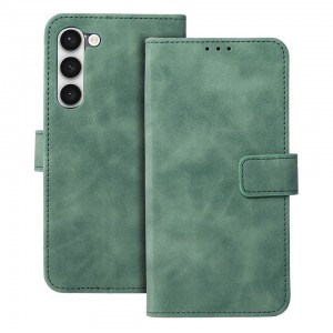 Husa tip carte Samsung Galaxy S23 Plus MANGUSTA Soft Leather Book cu inchidere magnetica - Verde