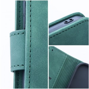 Husa tip carte Samsung Galaxy S23 Plus MANGUSTA Soft Leather Book cu inchidere magnetica - Verde
