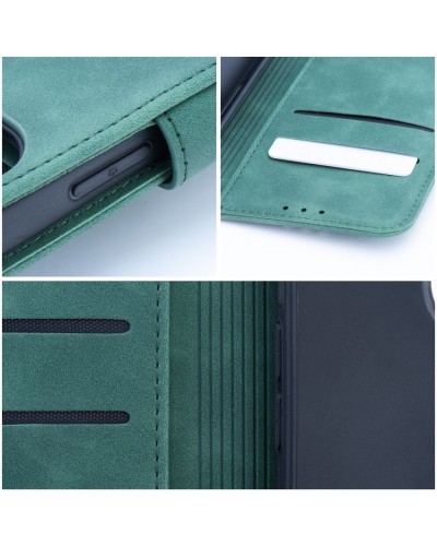 Husa tip carte Samsung Galaxy S23 Plus MANGUSTA Soft Leather Book cu inchidere magnetica - Verde