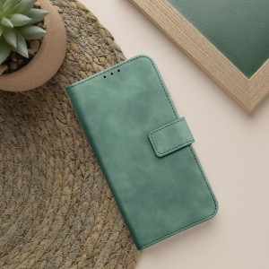Husa tip carte Samsung Galaxy S23 Plus MANGUSTA Soft Leather Book cu inchidere magnetica - Verde