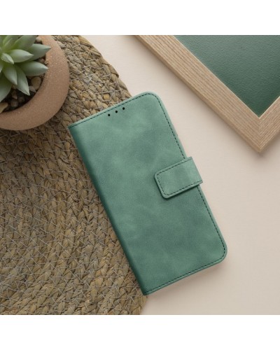 Husa tip carte Samsung Galaxy S23 Plus MANGUSTA Soft Leather Book cu inchidere magnetica - Verde