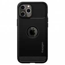 Husa Antisoc iPhone 12 / 12 Pro SPIGEN Rugged Armor - Negru 