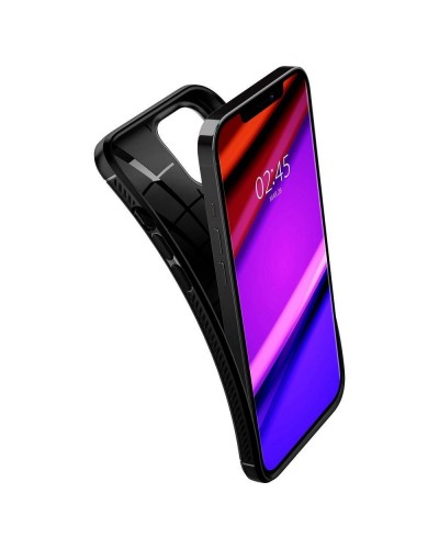 Husa Antisoc iPhone 12 / 12 Pro SPIGEN Rugged Armor - Negru 