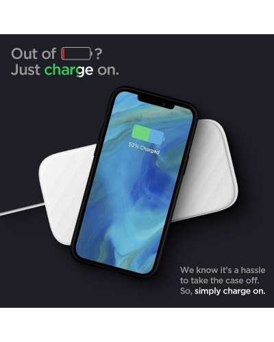 Husa Antisoc iPhone 12 / 12 Pro SPIGEN Rugged Armor - Negru 