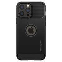 Husa Antisoc iPhone 13 Pro Max SPIGEN Rugged Armor - Negru