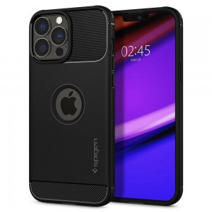 Husa Antisoc iPhone 13 Pro Max SPIGEN Rugged Armor - Negru
