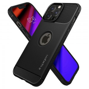 Husa Antisoc iPhone 13 Pro SPIGEN Rugged Armor - Negru