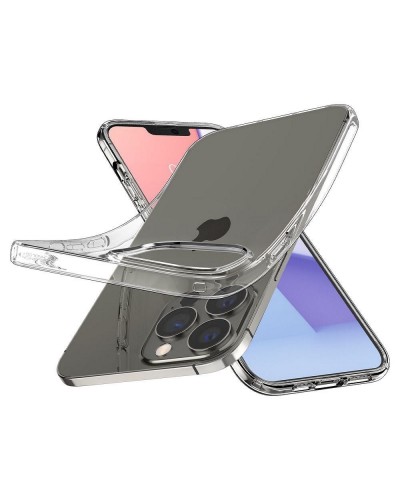 Husa Antishock iPhone 13 Pro SPIGEN Liquid Crystal - Transparent