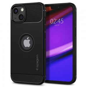 Husa Antisoc iPhone 13 SPIGEN Rugged Armor - Negru