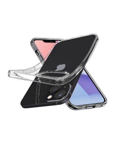 Husa Antishock iPhone 13 / 14 SPIGEN Liquid Crystal - Transparent