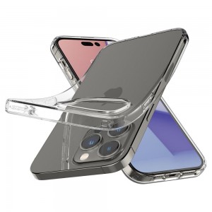 Husa Antișoc iPhone 14 Pro Max SPIGEN Liquid Crystal - Transparent