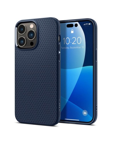 Husa Antishock iPhone 14 Pro SPIGEN Liquid Air - Albastru
