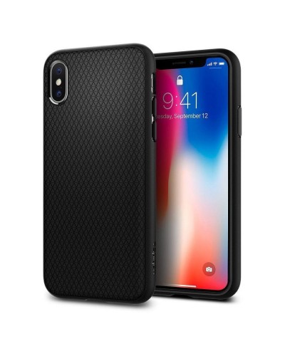 Husa Antisoc iPhone 7 / 8 / SE 2020 / SE 2022 SPIGEN Liquid Air - Negru